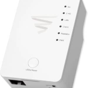 AC1200 WiFi Bridge + Range Extender with US Power Cord