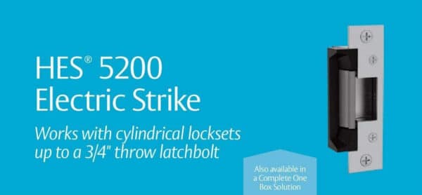 HES 5200C Electric Strike, Complete Pac, 1 Box Solution which Includes The 501 and 501A faceplates, Satin Stainless Steel (630),