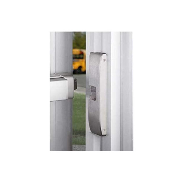 HES 9500 FIRE Rated Electric Strike, Surface Mounted, Works with Rim exit Devices up to 3/4″ Throw latchbolt, Satin Stainless