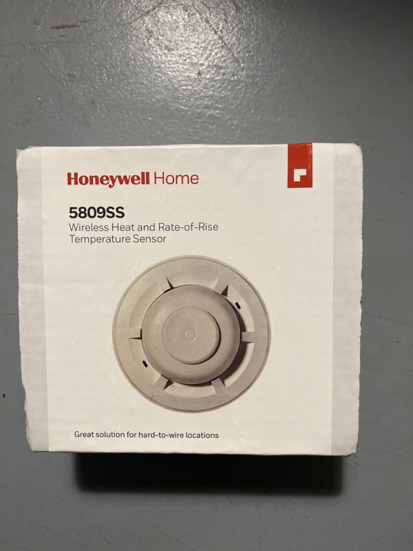 Honeywell Home 5809SS Wireless Fixed Heat and Rate-of-Rise Temperature Sensor