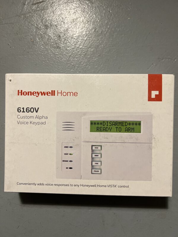 Honeywell Home 6160V Talking Alpha Display Keypad with Message Recording for VISTA Systems