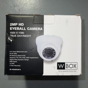 W Box Technologies 0E-HDDMO2812 2MP HD EYEBALL MOTOR CAMERA